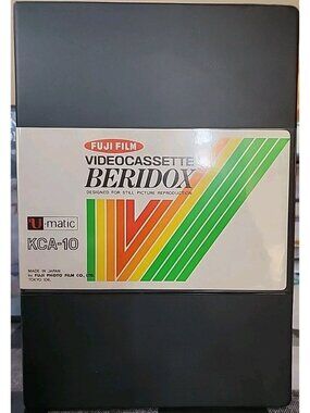 Fuji KCS-10 U Matic S Videocassette Japan Fuji Film BERIDOX Used